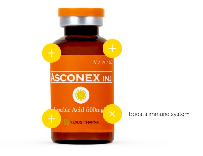 Asconex Injection Vitamin C Solution Ultimate High-Dose - AJK Distributor Ltd