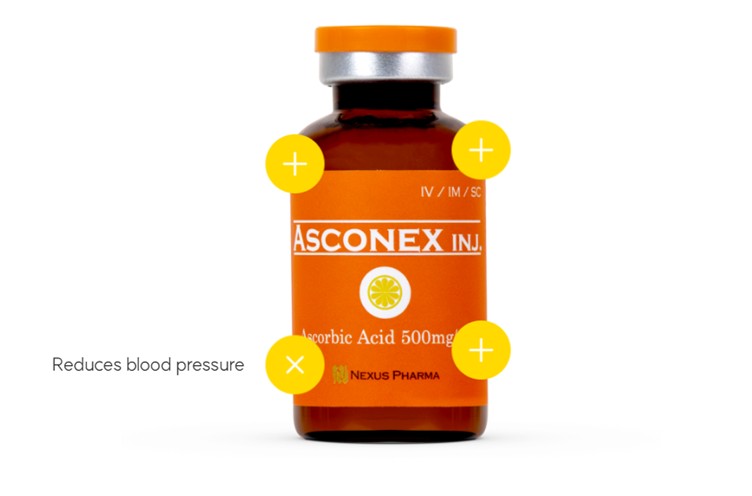 Asconex Injection Vitamin C Solution Ultimate High-Dose - AJK Distributor Ltd