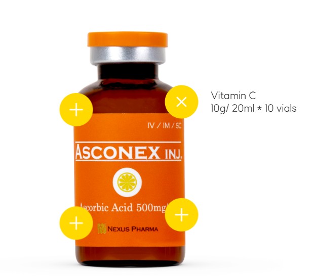 Asconex Injection Vitamin C Solution Ultimate High-Dose - AJK Distributor Ltd